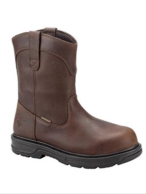 Mens Herman Survivors Plower Waterproof Pull Work Boots